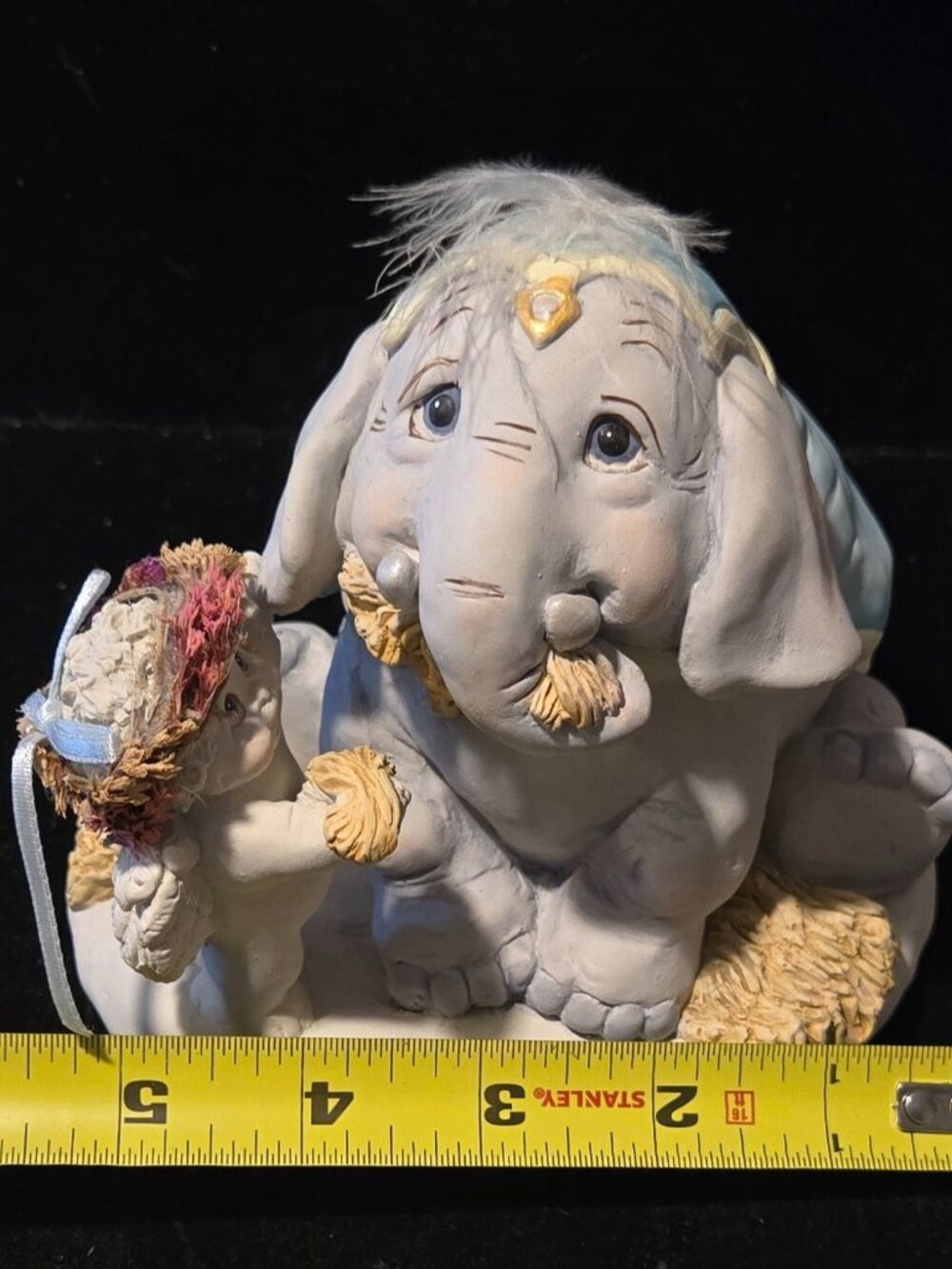 Dreamsicles "Under The Big Top" Elephant & Cherub Figurine By Kristin 1996 - Picture 8 of 8